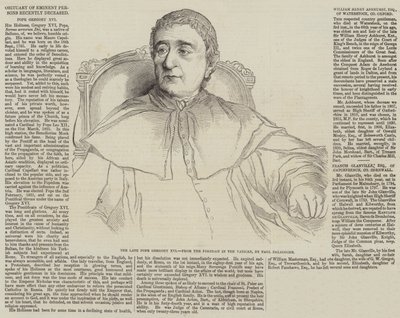 نعي الشخصيات البارزة المتوفى مؤخرا بواسطة هيبوليت ديلاروش